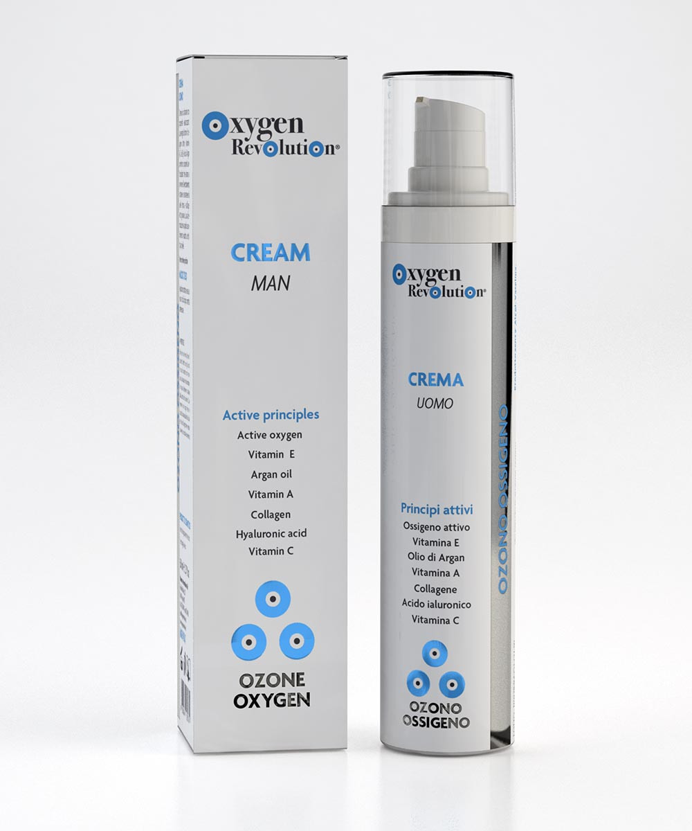 Oxygen Revolution kremas vyrams su ozonu, O3 "MAN CREAM". Oxygen Revolution kremas vyrams su ozonu, O3 "MAN CREAM".